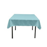Square Poly Poplin Tablecloth - 100 Percent Polyester Fabric, Solid Color, 51" X 51" (1 Piece)