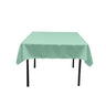 Square Poly Poplin Tablecloth - 100 Percent Polyester Fabric, Solid Color, 51" X 51" (1 Piece)