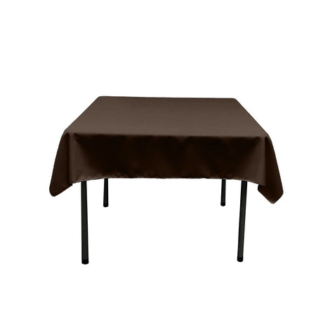 Square Poly Poplin Tablecloth - 100 Percent Polyester Fabric, Solid Color, 51" X 51" (1 Piece)
