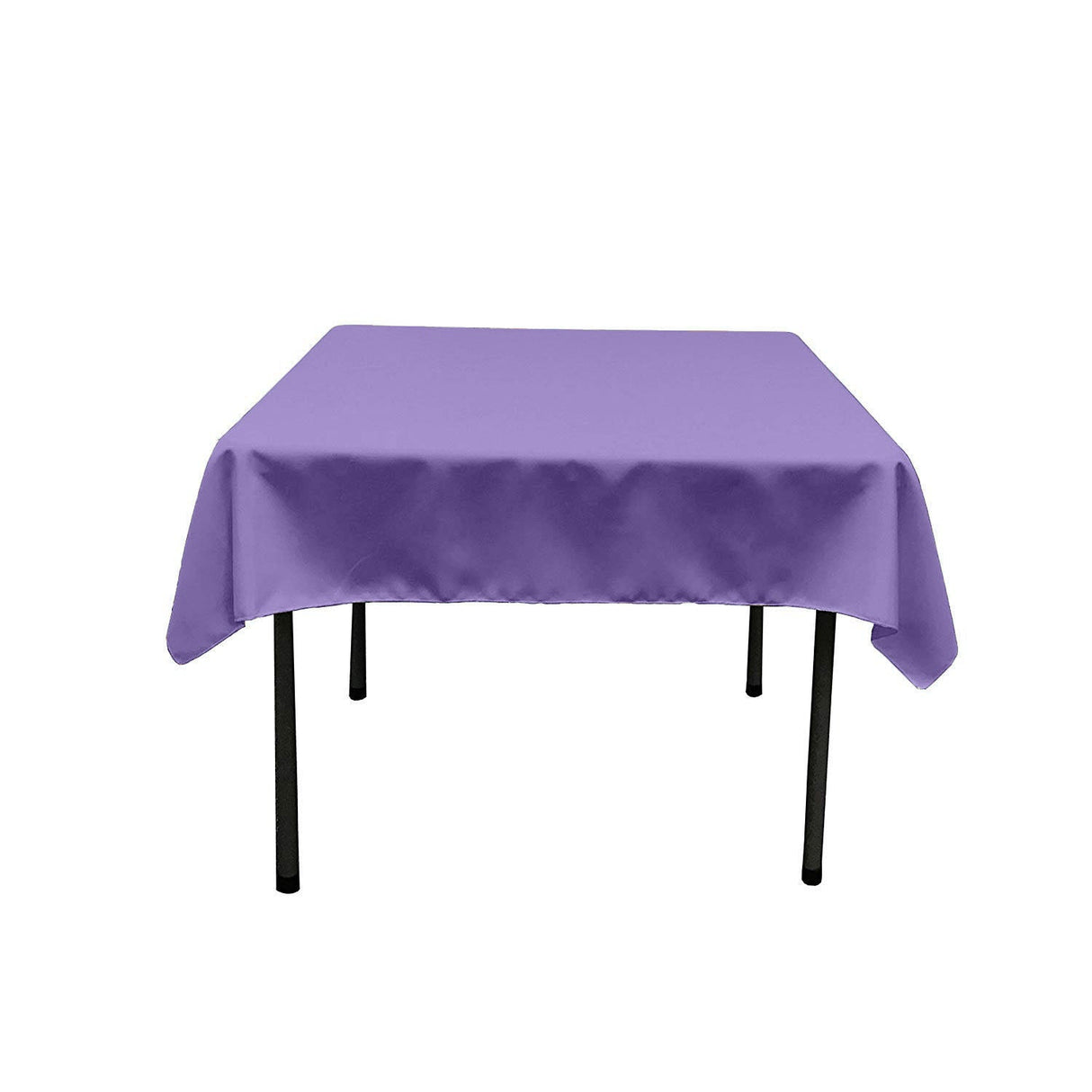 Square Poly Poplin Tablecloth - 100 Percent Polyester Fabric, Solid Color, 51" X 51" (1 Piece)