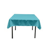 Square Poly Poplin Tablecloth - 100 Percent Polyester Fabric, Solid Color, 51" X 51" (1 Piece)