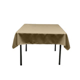 Square Poly Poplin Tablecloth - 100 Percent Polyester Fabric, Solid Color, 51" X 51" (1 Piece)