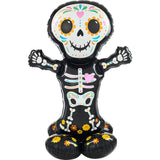 Foil Balloon Day of the Dead Standing Skeleton AirLoonz