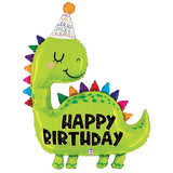 Dino Birthday Foil Balloon 52 Inch
