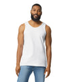 Gildan 5200 100% Cotton Tank Top Fabric - White, Classic Fit, 5.3 Oz (1 Piece)