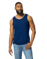 Gildan 5200 Men Tank Top Cotton Fabric - Navy, Classic Fit, Sleeveless (1 Piece)