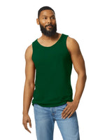 Gildan 5200 Men Tank Top Cotton Fabric - Forest Green, Classic Fit, 5.3 Oz (1 Unit)