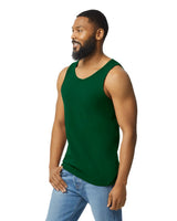 Gildan 5200 Men Tank Top Cotton Fabric - Forest Green, Classic Fit, 5.3 Oz (1 Unit)