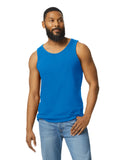 Gildan 5200 Men Tank Top Cotton Fabric - Royal, Classic Fit, Banded Neck And Armholes (1 Piece)