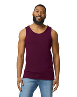 Gildan 5200 Men Tank Top Cotton Fabric - Maroon, Classic Fit, Sleeveless (1 Piece)