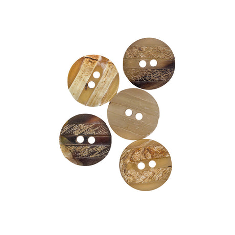 Natural Horn Button - 24L/15mm