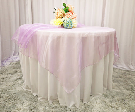 Seamless Square Organza Table Overlay for Elegant Dining