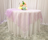 Seamless Square Organza Table Overlay for Elegant Dining