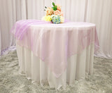 Seamless Square Organza Soft Table Overlay Sheer