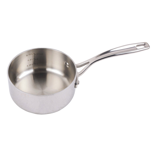 Cuisinart Custom Clad 5 Ply Stainless Steel Saucepan with Cover, 1 Quart