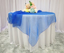 Seamless Square Organza Table Overlay Elegant Dining Linen