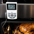 CDN White Combo Probe Thermometer, Timer & Clock