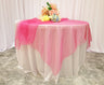 Seamless Square Organza Table Overlay for Elegant Dining