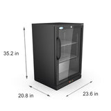 KoolMore 24 in. One-Door Back Bar Refrigerator - 4.1 Cu Ft.