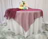 Seamless Square Organza Table Overlay for Elegant Dining