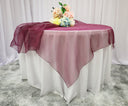 Seamless Square Organza Table Overlay Elegant Dining Linen