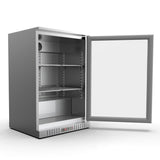 Koolmore 24 in. One-Door Back Bar Stainless Steel Refrigerator - 4.1 Cu