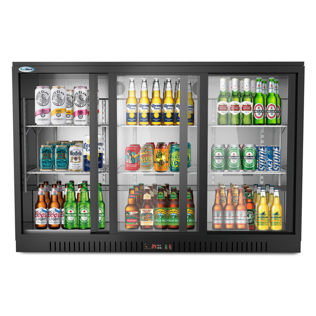 KoolMore 53 in. Three-Door Back Bar Refrigerator - 11.3 Cu Ft.