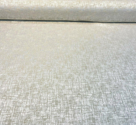 Simba Jacquard Brocade Polyester Fabric - Off White/Taupe, 54" Width (1 Yard)