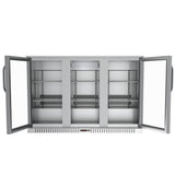 KoolMore 53 in. Three-Door Back Bar Refrigerator - 11 Cu Ft.