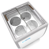 KoolMore 26 in. 4 Tub Ice Cream Dipping Cabinet Display Freezer with Sliding Glass Door, 6 cu. ft.