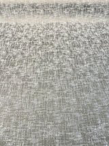 Simba Silver Jacquard Brocade Fabric - Silver, 54" Width, No Repeat (1 Yard)