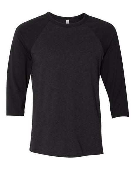 Bella + Canvas Unisex Three-Quarter Sleeve Baseball Tee