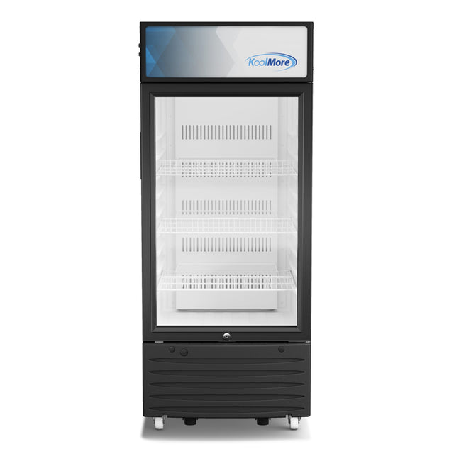 KoolMore One Glass Door Commercial Display Merchandiser Refrigerator, 6 Cu. Ft.