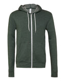 BELLA + CANVAS® Unisex Sponge Fleece Zip Hoodie 52% Cotton 48% Polyester Retail Fit