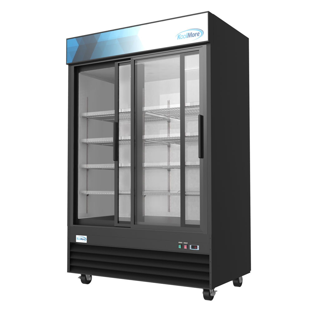 KoolMore Two-Door Merchandiser Refrigerator - 45 Cu Ft.