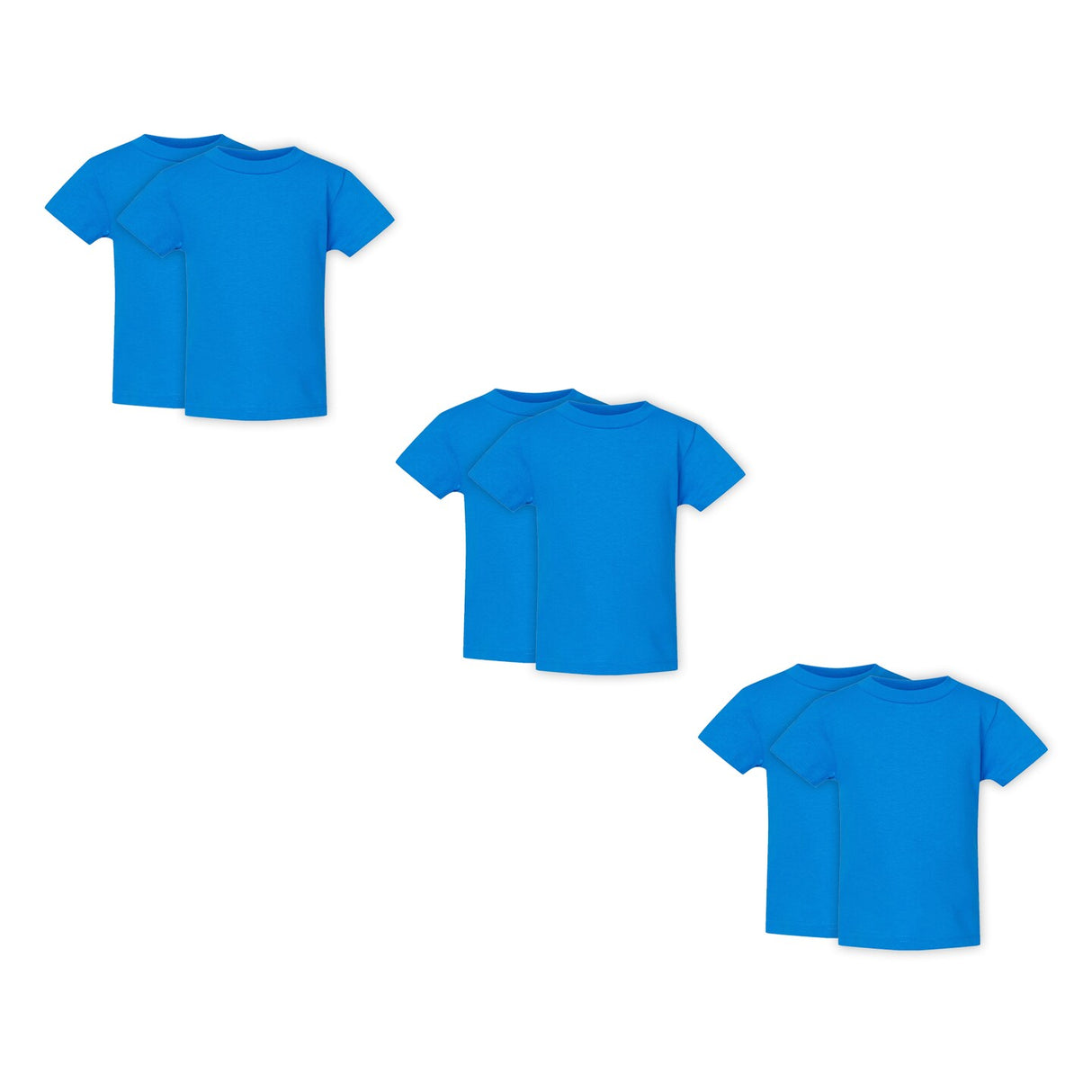 RADYAN® Toddler Fine Jersey Crew Neck Short Sleeve Tee - 3321