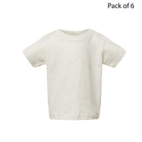 RADYAN® Infant Short Sleeve Crew Neck Fine Jersey Tee