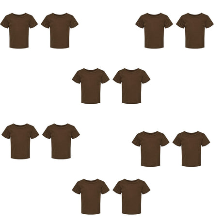 RADYAN® Toddler Fine Jersey Crew Neck Short Sleeve Tee