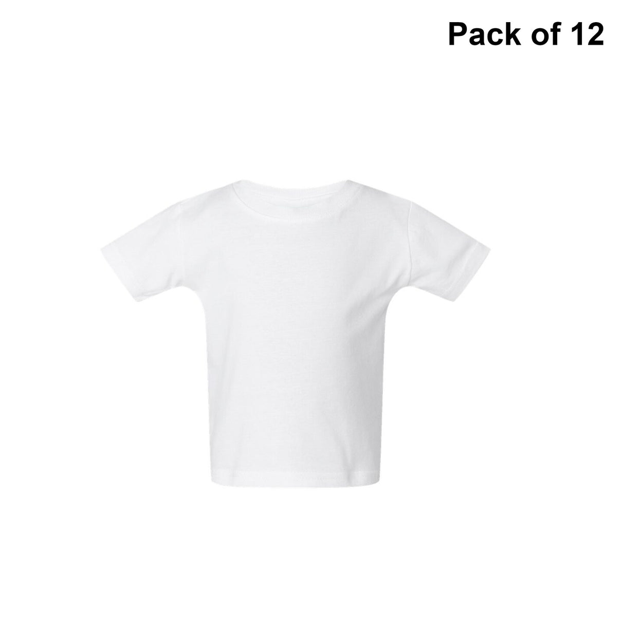 RADYAN® Infant Short Sleeve Crew Neck Fine Jersey Tee