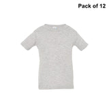 RADYAN® Infant Short Sleeve Crew Neck Fine Jersey Tee