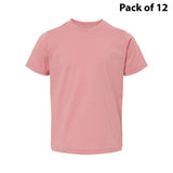 RADYAN® Toddler Fine Jersey Crewneck Short Sleeve Tee - 3321