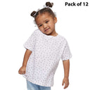 RADYAN® Toddler Fine Jersey Tee, Soft Cotton Short Sleeve T-Shirt - 3321