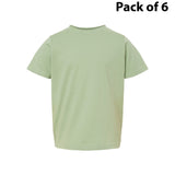 RADYAN® Toddler Fine Jersey Crewneck Short Sleeve Tee - 3321