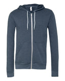 BELLA + CANVAS® Unisex Sponge Fleece Zip Hoodie 52% Cotton 48% Polyester Retail Fit