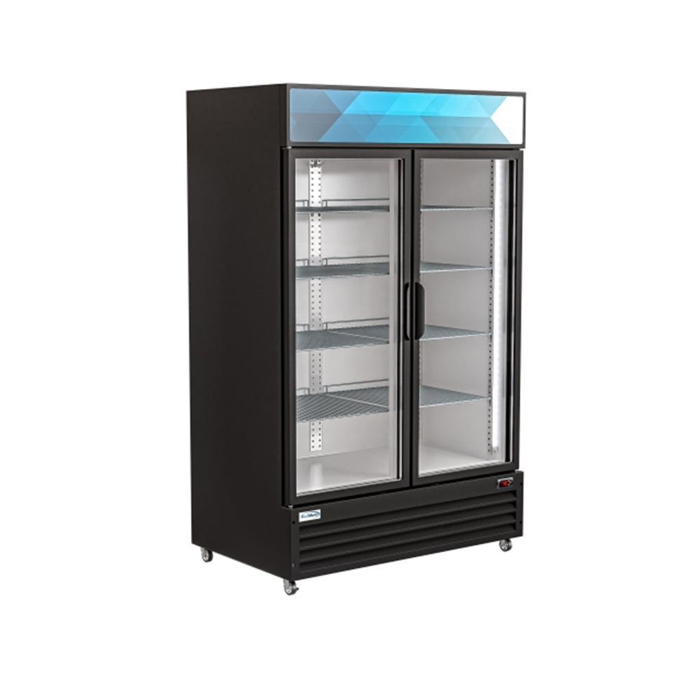 KoolMore Two-Door Merchandiser Refrigerator - 38 Cu Ft.