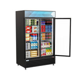 KoolMore Two-Door Merchandiser Refrigerator - 38 Cu Ft.
