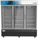 KoolMore Three-Door Merchandiser Refrigerator - 53 Cu Ft.