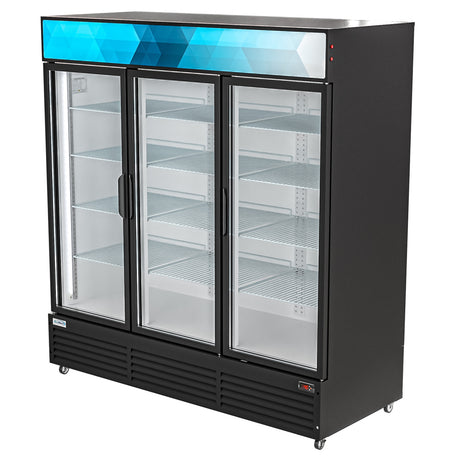 KoolMore Three-Door Merchandiser Refrigerator - 56 Cu Ft.