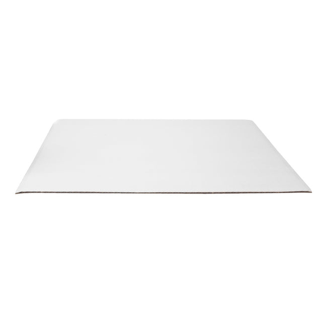 O'Creme Grease Resistant White Square Corrugated Cake Board, 6" - Pack of 10