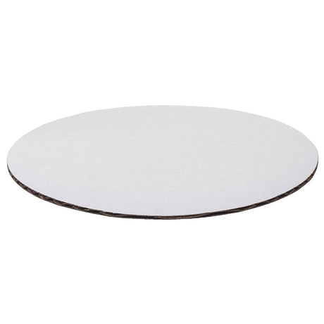 O'Creme White Round Corrugated Cake Board, 16" Dia. - Pack of 10